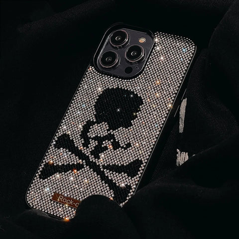 Glitter skull case for iphone