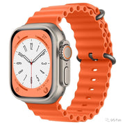 استراب ساعه من السليكون مضلع متوافق مع ساعات ابل 42\44\45 strap slicone for apple watch size 42\44\45