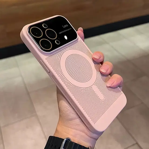 Heat dissipation case with camera protection for iphone