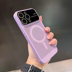 Heat dissipation case with camera protection for iphone