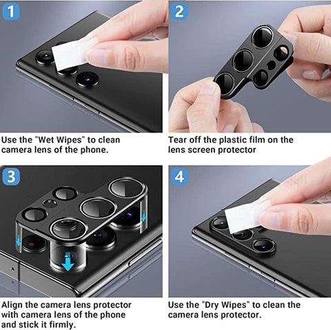 - Camera Lens protector for Samsung s23 Ultra عدسة كاميرا من الزجاج المقوى لموبايل سامسونج جالاكسي s23 الترا