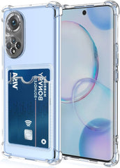 HUAWEI nova 9 case with Card or photo holder. جراب شفاف بزوايا مضادة للصدمات مع حامل كروت , صور او  بطاقات لهاتف هواوي نوفا ٩