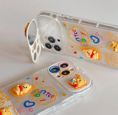 Winnie the pooh case  , 3D with mirror