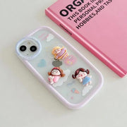 cute angel cover for iphone 12 pro max . 3d case