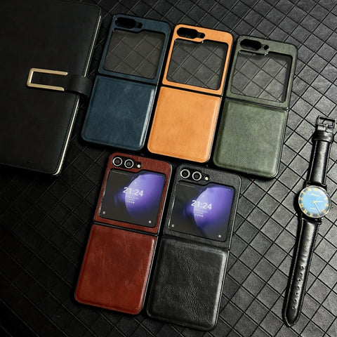 Leather case for samsung flip