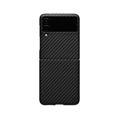 Fiber carbon case for samsung flip