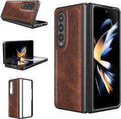 Classic leather case for samsung fold 3/4/5