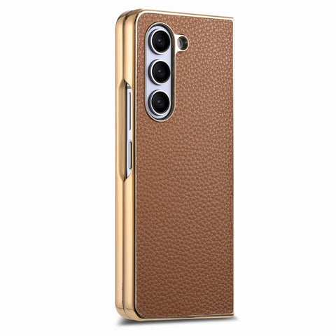 High quality leather case for samsung fold 4