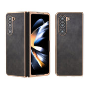 High quality leather case for samsung fold 4