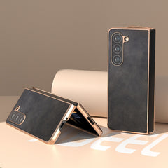 High quality leather case for samsung fold 4