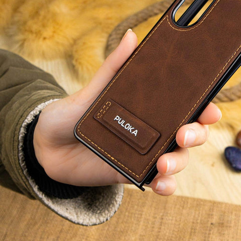 Fold 5 , 4 PUOLKA LEATHER CASE