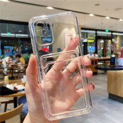 samsung a73 transperent case with Card or photo holder. جراب شفاف بزوايا مضادة للصدمات مع حامل كروت , صور او  بطاقات لسامسونج samsung a73 .