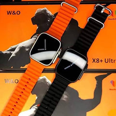 X8 ultra plus ساعه سمارت x8 الترا بلس اللون البرتقالي orange ,