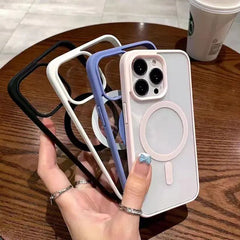 جراب لهاتف ايفون ١١ برو ماكس يدعم الشحن اللاسلكي ماجسيف مضاد للصدمات  magsafe case for iphone 11 pro max