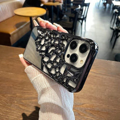 mirror cover with cell-shaped for iphone 15