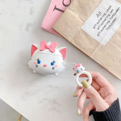 kitty AirPods 3 Case Soft Silicone Shockproof Cover for Apple Airpods 3 New 3D Cute Cartoon Case