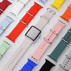 استراب ساعه من السليكون مضلع متوافق مع ساعات ابل 42\44\45 strap slicone for apple watch size 42\44\45