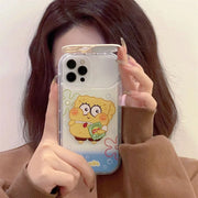 spongebob and patrick case with mirror for iphone