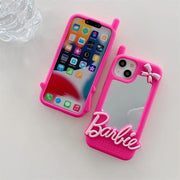 barbie phone case with mirror for iphone