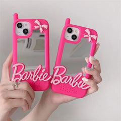 barbie phone case with mirror for iphone