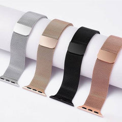 Strap magnatic for apple watches سوار معدني  مغناطيسي من الستانلس ستيل متوافق مع ساعة ابل مقاس 38\40\41