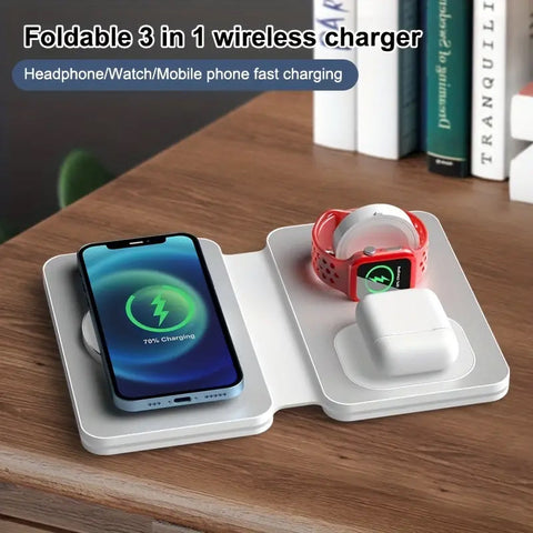 3-in-1 Folding Magnetic Wireless Charge